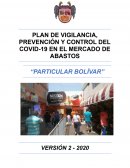 PLAN PARA LA VIGILANCIA, PREVENCIÓN Y CONTROL DEL COVID-19 EN EL MERCADO DE ABASTOS