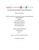 Factores que inciden en la reprobación y deserción de estudiantes de ingeniería Mecánica