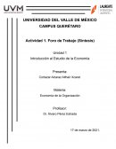 INDICADORES ECONÓMICOS RELEVANTES PARA MI ENTORNO LABORAL
