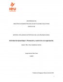 Planeacion y control de una organizacion