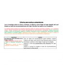 Criterios para evaluar competencias