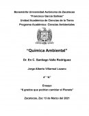 Ensayo “6 grados que podrían cambiar el Planeta”