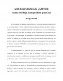 Importancia de los Sistemas de Costos