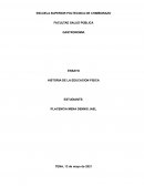 HISTORIA DE LA EDUCACION FISICA