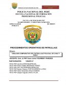 Procedimientos operativos de patrullaje