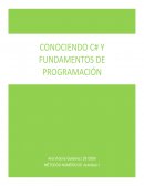 Conociendo C# y fundamentos de programación