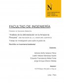 Análisis de la deforestación en la Amazonía Peruana: una revisión de la literatura científica