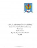 Cs. NATURALES, EDUC.TECNOLÓGICA Y SU DIDÁCTICA