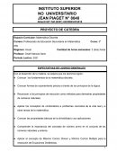 Espacio Curricular: Matemática Discreta