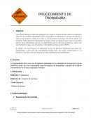 PROCEDIMIENTO DE TRONADURA