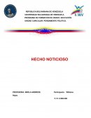 UNIDAD CURICULAR: PENSAMIENTO POLITICO.