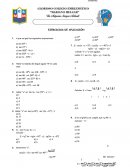 Matematica. EJERCICIOS DE APLICACIÓN
