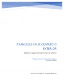 Aranceles en el comercio exterior