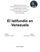 El latifundio en Venezuela
