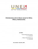 Orientaciones ante el Abuso sexual en Niños, Niñas y Adolescentes
