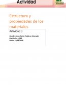Estructura y propiedades de los materiales