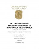 LIGIE (LEY GENERAL DE LOS IMPUESTOS GENERALES DE IMPORTACIÓN Y EXPORTACIÓN)