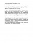 Apreciación crítica del documento ‘’El bien y el mal’’