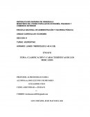 CLASIFICACIÓN Y CARACTERÍSTICAS DE LOS MERCADOS