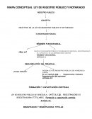 MAPA CONCEPTUAL LEY DE REGISTRO PÚBLICO Y NOTARIADO