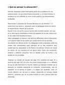 Que es pensar la educación?