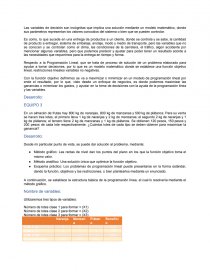 Variables de decisión. Página 1