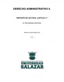 Reporte de lectura derecho administrativo