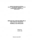 VENTA DE GALLETAS DE AVENA EN LA POBLACION DE YABUQUIVA