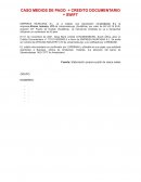 CASO MEDIOS DE PAGO + CREDITO DOCUMENTARIO