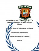 Panorama actual de la educación en México