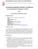 SÍLABO DEL CURSO DE DISEÑO Y DISPOSICIÓN DE PLANTA