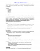 Administración de operaciones, funciones