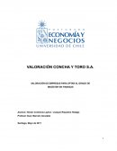 VALORACIÓN CONCHA Y TORO S.A.