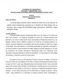 Acuerdos de convivencia escolar y comunitario de la escuela