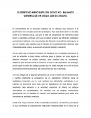 EL DERECHO MERCANTIL DEL SIGLO XX: BALANCE GENERAL DE UN SIGLO QUE SE AGOTA