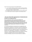 ¿Cuál es la teoría del desarrollo organizacional según Warren Bennis?