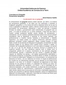 La educación de un geógrafo