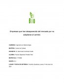 Empresas que han desaparecido del mercado por no adaptarse al cambio