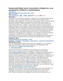 Responsabilidad social corporativa obligatoria: una perspectiva utilitaria y deontológica
