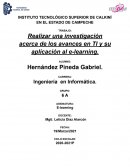 Realizar una investigación acerca de los avances en TI y su aplicación al e-learning