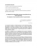 La integración de capacidades humanas como pilares de una buena educación