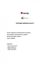 INFORME EMPRESA ENJOY. Página 1