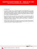 Reglas de Oro Equipos Daveytronic