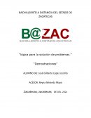 “Lógica para la solución de problemas.” “Demostraciones”