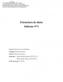 Estructura de datos Informe N°1