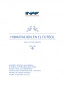 HIDRATACION EN EL FUTBOL ¿QUE ES LO QUE SABEMOS?