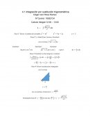 Integrales por sustitución trigonométrica