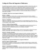 Código de Ética del Ingeniero Politécnico