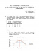 METODOS ESTADISTICOS PARA LA TOMA DE DECISIONES EXAMEN FINAL