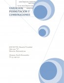 Variación, permutación y combinaciones